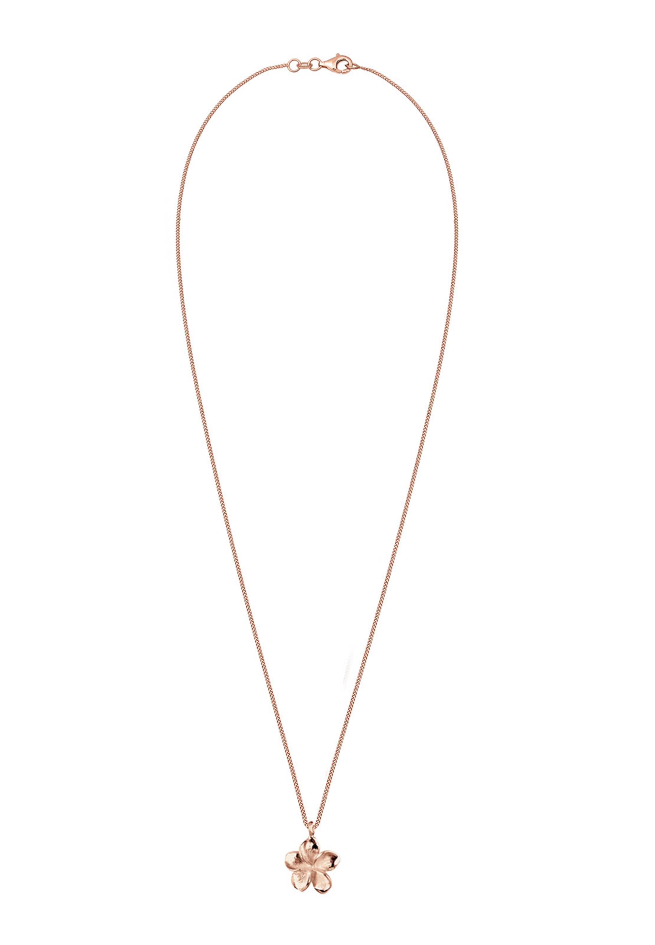 ELLI Necklace 'Frangipani Blüte' in Gold: front