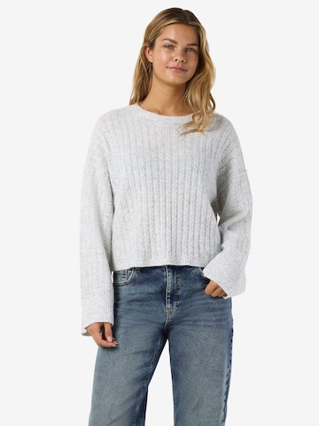 Noisy may Sweter 'NMSMILLA' w kolorze szary: przód