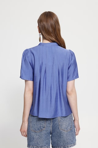 Chemisier 'IHWilma' ICHI en bleu