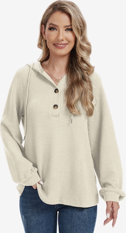Pull-over MEETWEE en beige : devant