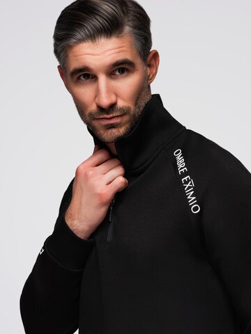 Ombre Sweatshirt in Schwarz