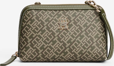 TOMMY HILFIGER Pleca soma, krāsa - bēšs / tumši zaļš, Preces skats