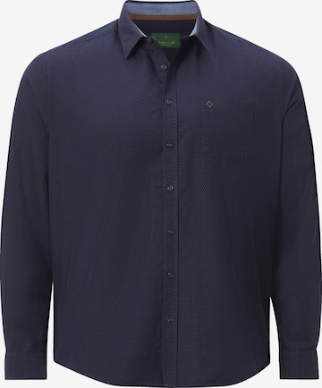Charles Colby Regular fit Button Up Shirt in Blue: front