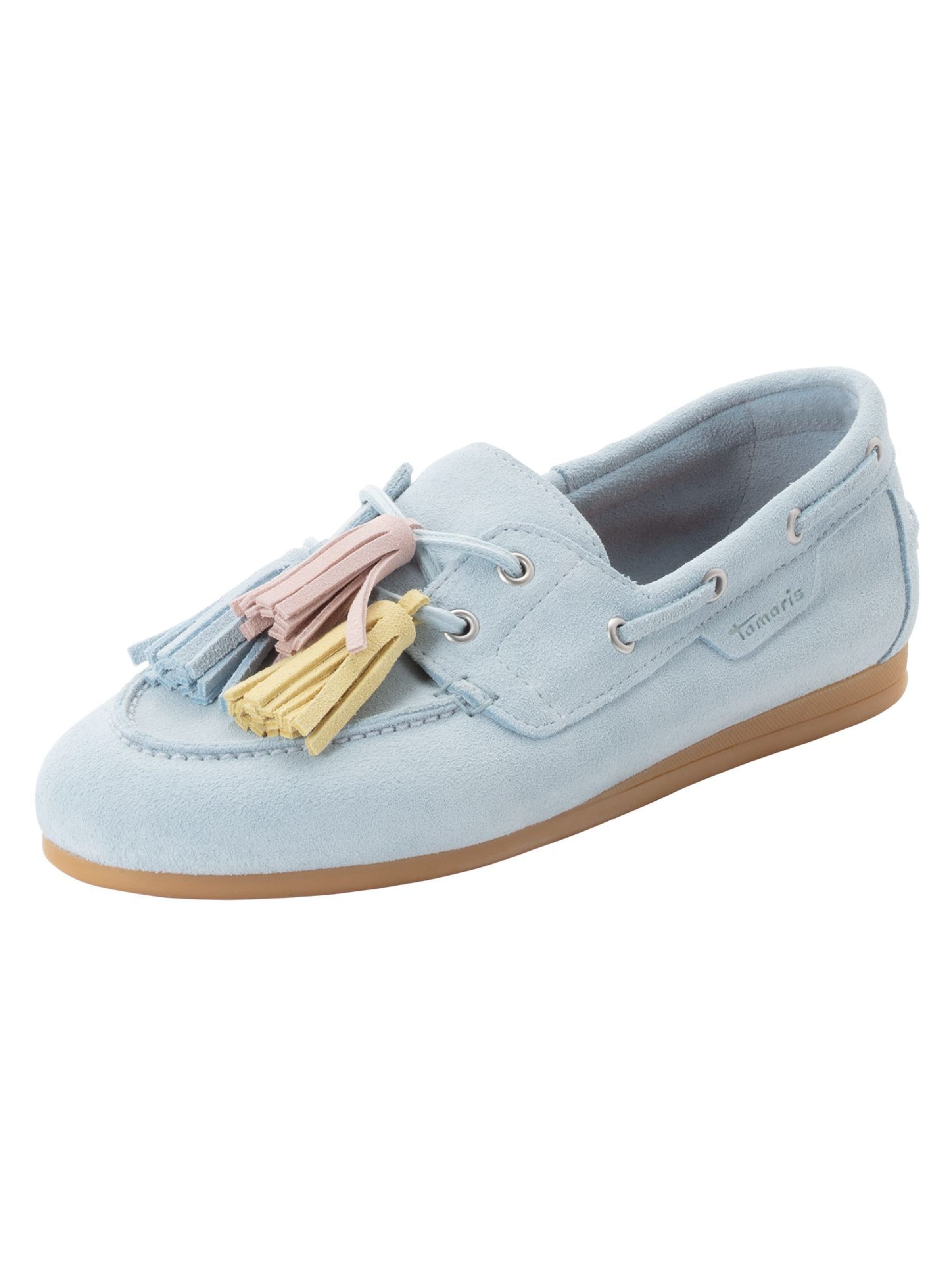 Tamaris Mocassins in Blauw: voorkant