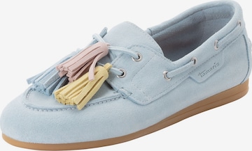 Tamaris Mocassins in Blauw: voorkant