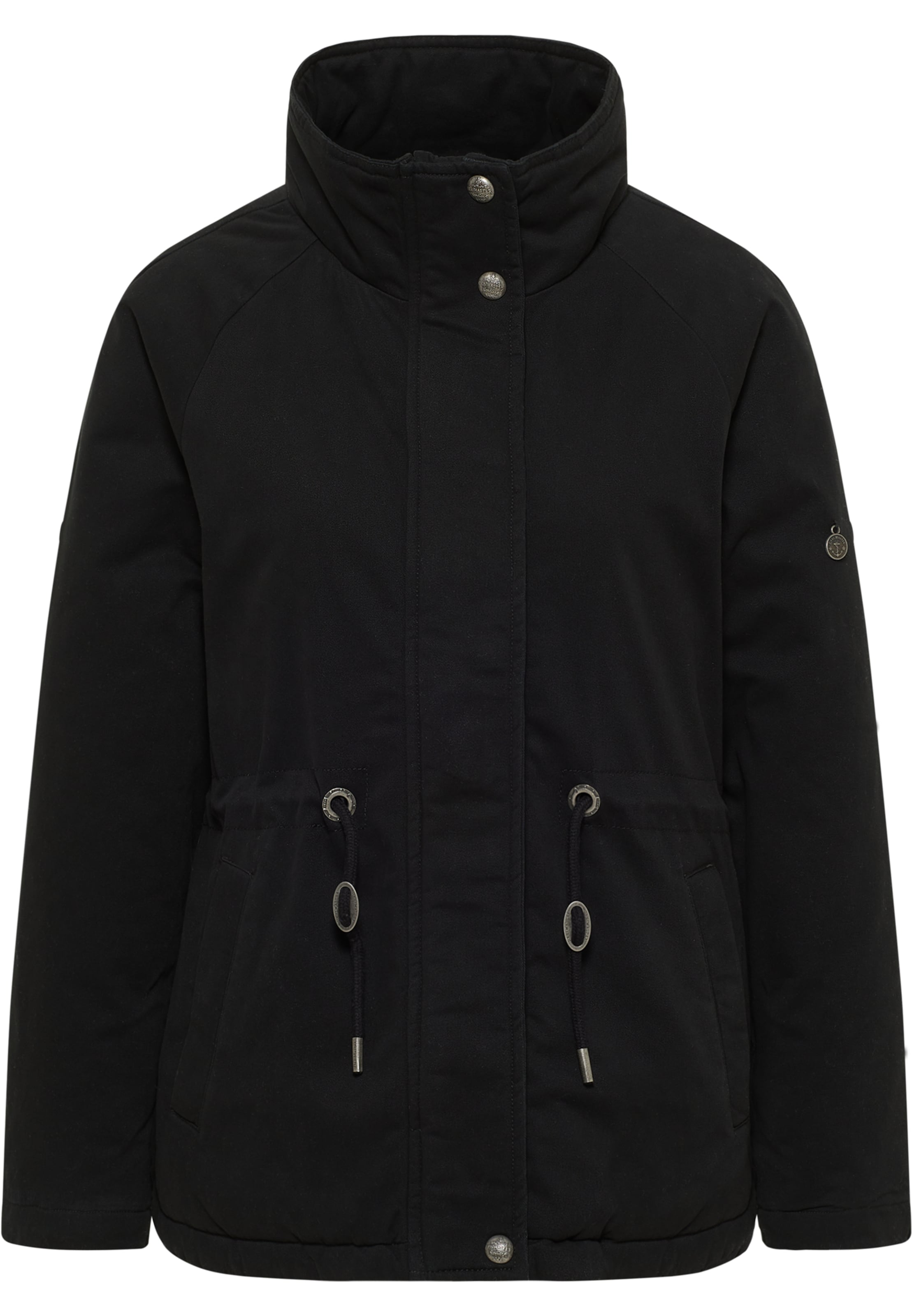 DreiMaster Vintage Zimní bunda 'Imane' – černá: přední strana