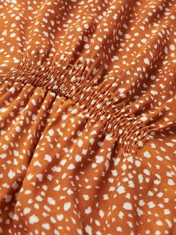 MANGO Košilové šaty 'Pie' – oranžová