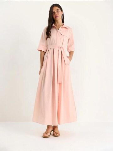Robe-chemise Bianco Lucci en rose : devant