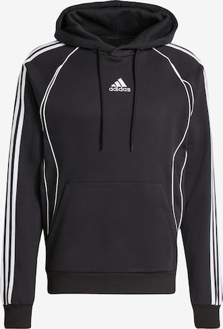 juoda ADIDAS ORIGINALS Megztinis be užsegimo 'Adicolor Teamgeist': priekis