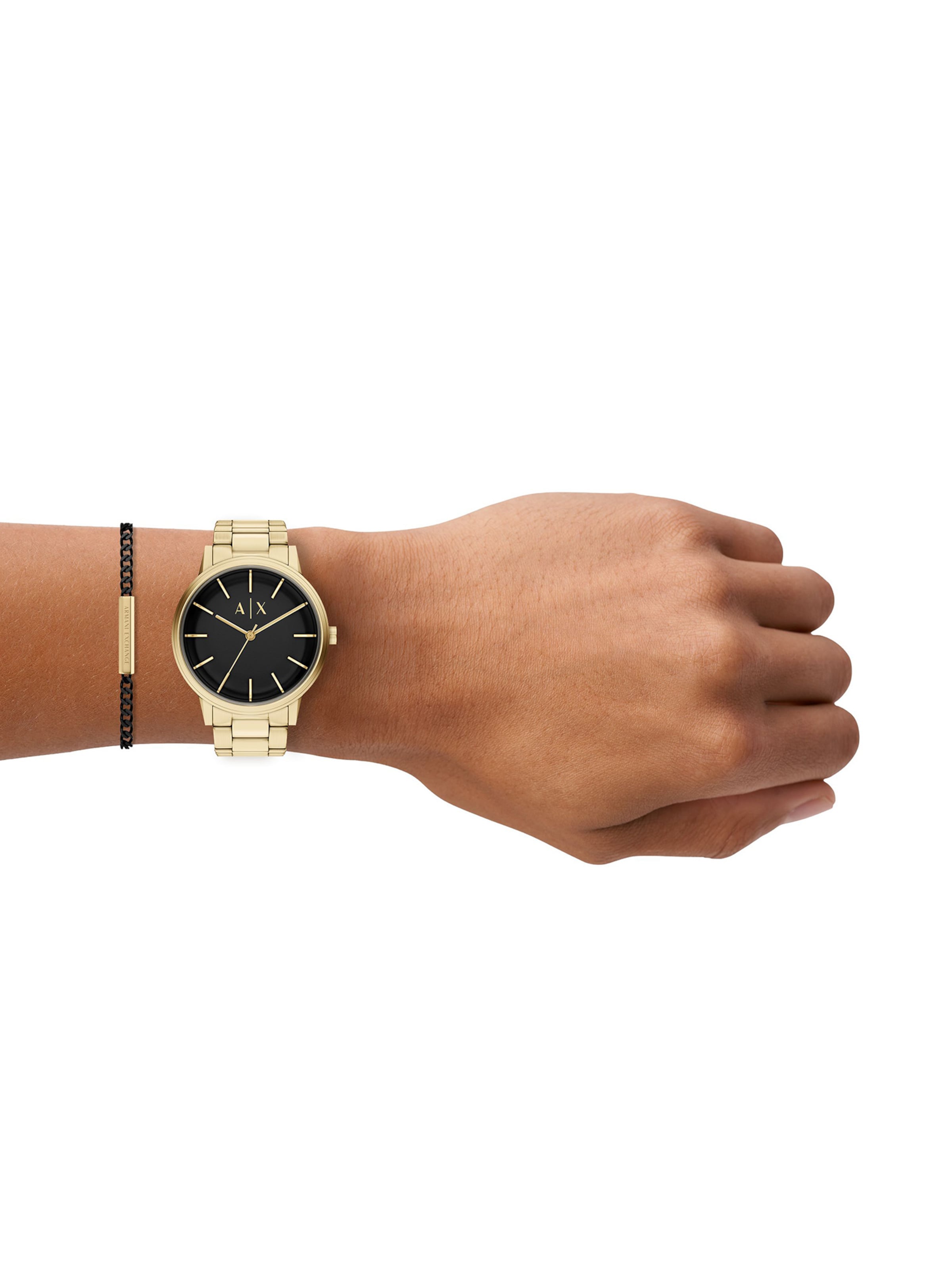 ARMANI EXCHANGE Analog watch in Gold: front