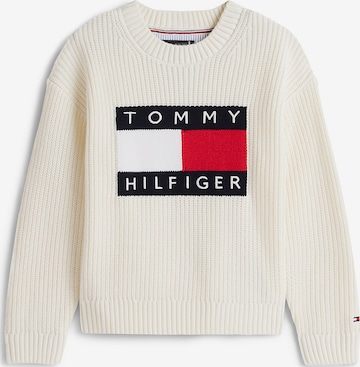 Pull-over 'Heritage' TOMMY HILFIGER en blanc : devant