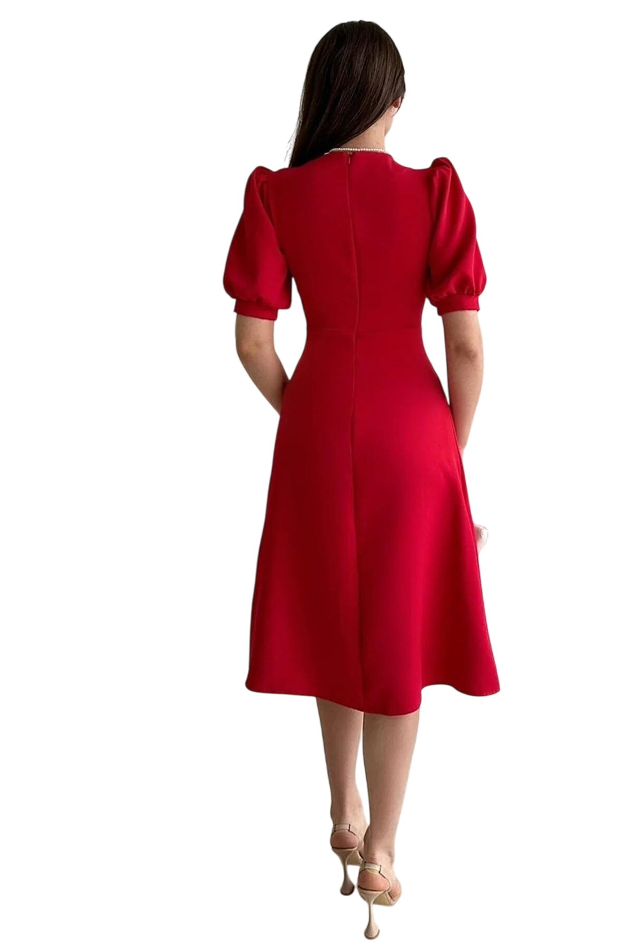 WOMAN VISION Shirt dress in Red
