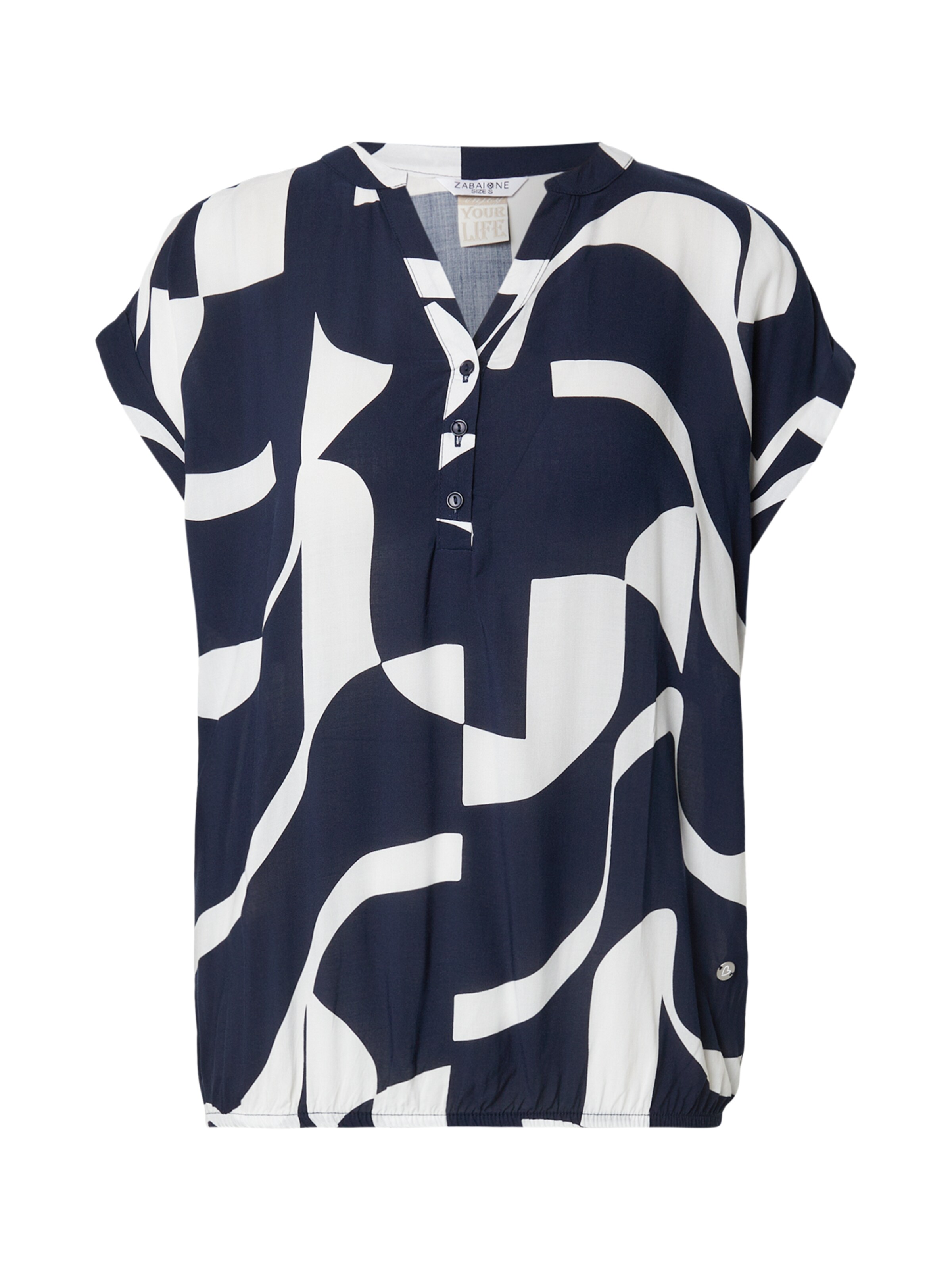 ZABAIONE Bluse 'Mi44riama' in Blau: Vorderseite