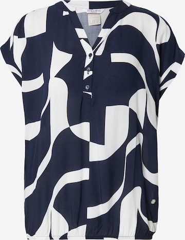 Camicia da donna 'Mi44riama' di ZABAIONE in blu: frontale