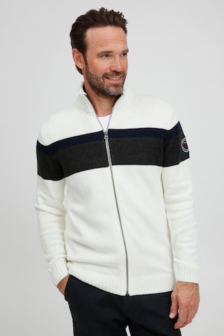 FQ1924 Knit Cardigan 'Edvard' in White: front