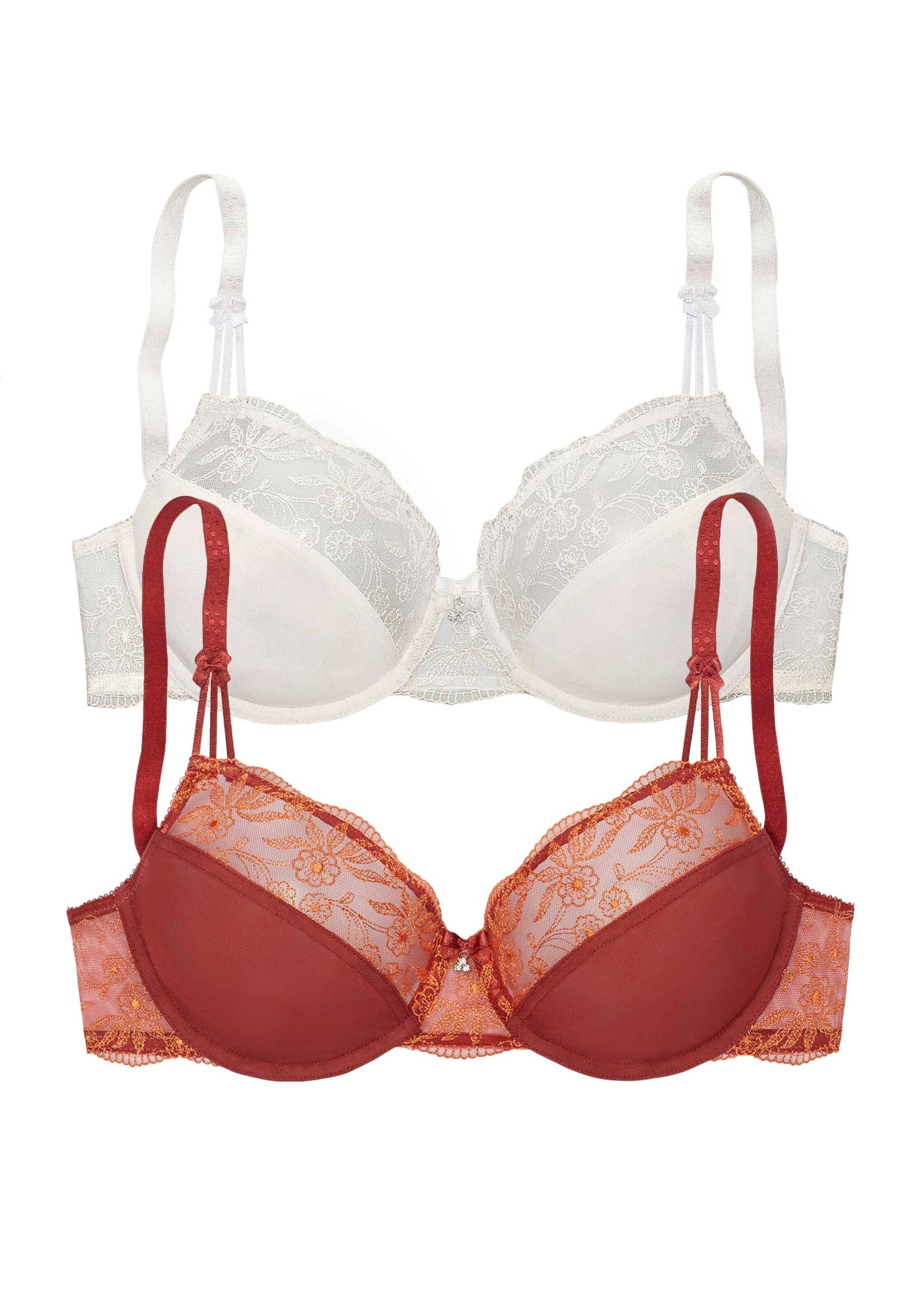 NUANCE Rinnahoidja, värv punane: eest vaates