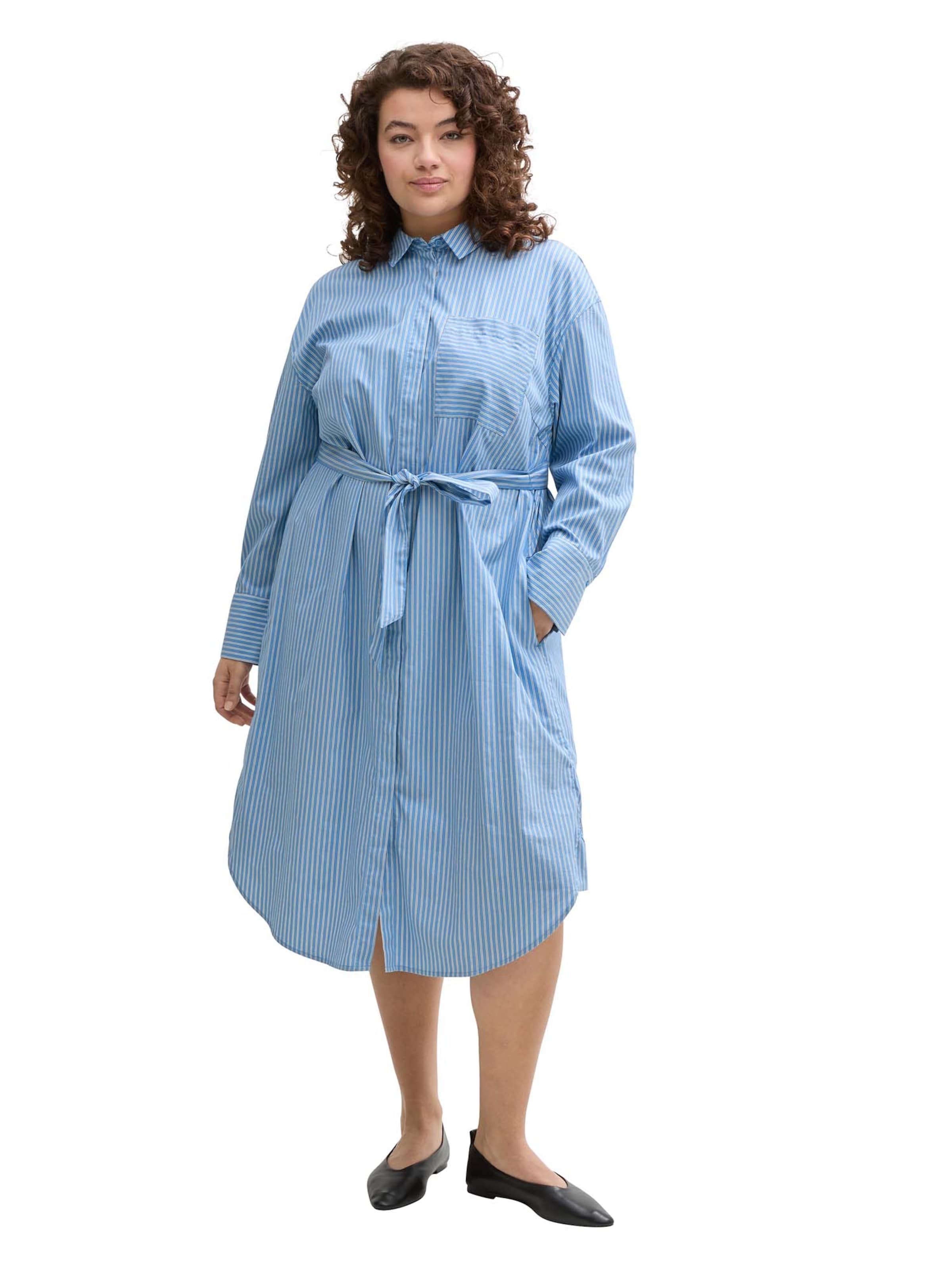 Tom Tailor Women + Blusekjole i blå: forside