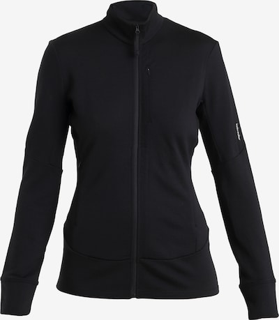 ICEBREAKER Sports sweat jacket 'Quantum IV' in Black / White, Item view