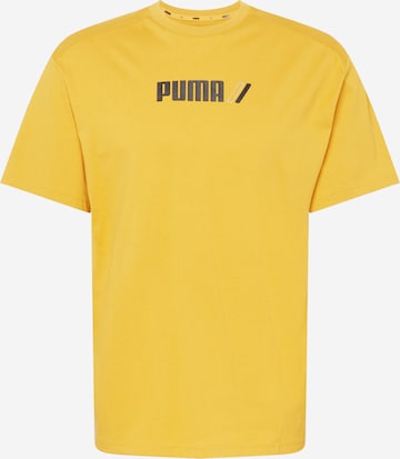 PUMA - Camiseta funcional 'RADCAL' en amarillo: frente