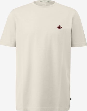 T-Shirt QS en beige : devant