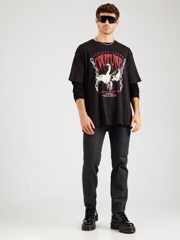Versace Jeans Couture Tričko 'SWAN CHAIN' – černá