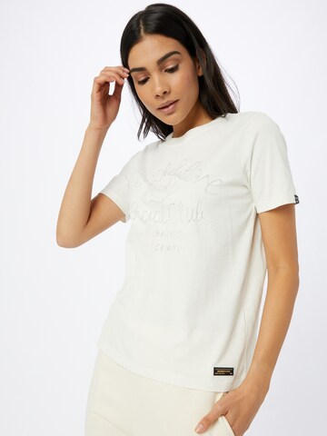 T-shirt 'Military Narrative' Superdry en blanc : devant