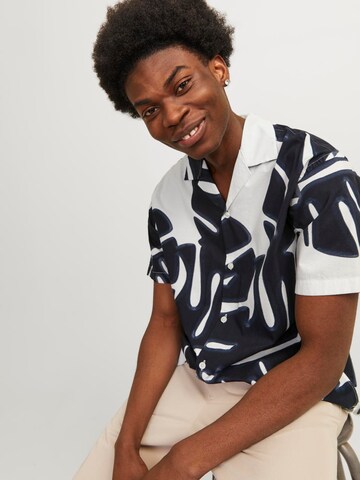 JACK & JONES Comfort fit Overhemd 'JPRPalma Resort' in Wit