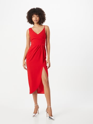 Skirt & Stiletto Dress 'JENNA' in Red: front