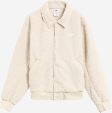 NIKE Regular fit Tussenjas in Beige: voorkant