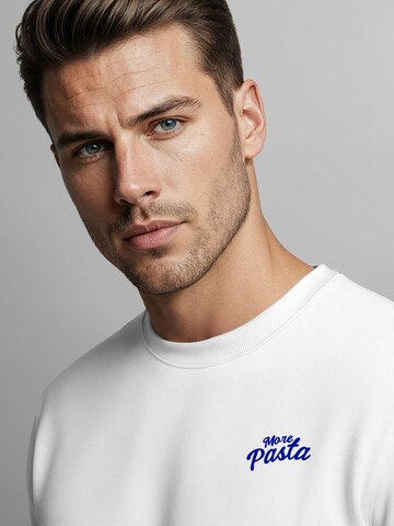 Neverless Sweatshirt 'More Pasta'‌‌‌‌‌‌‌‌‌‌ in Weiß