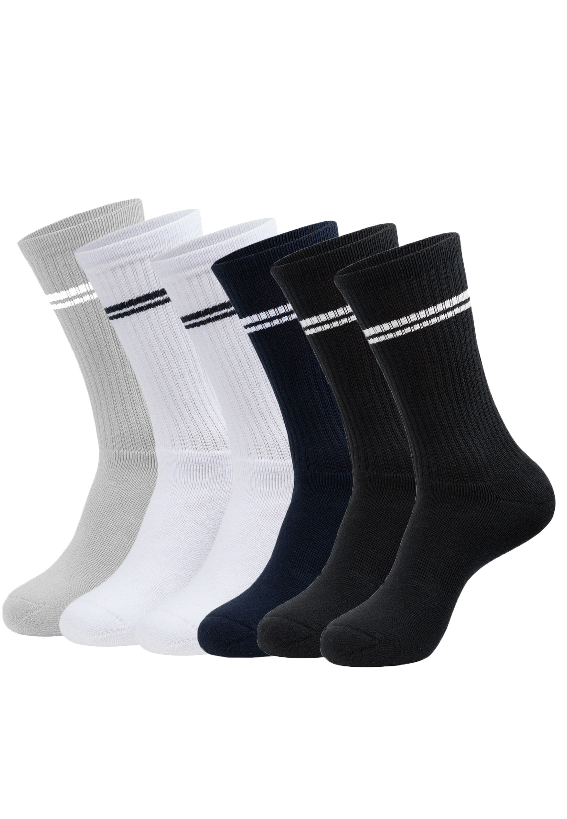 INDICODE JEANS Socks 'Louis' in Grey: front