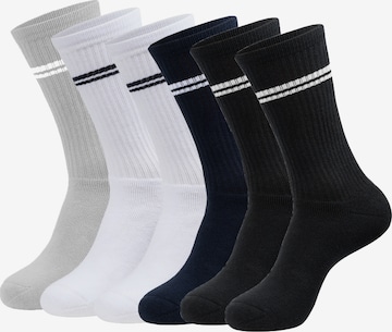 INDICODE JEANS Sokken 'Louis' in Grijs: voorkant