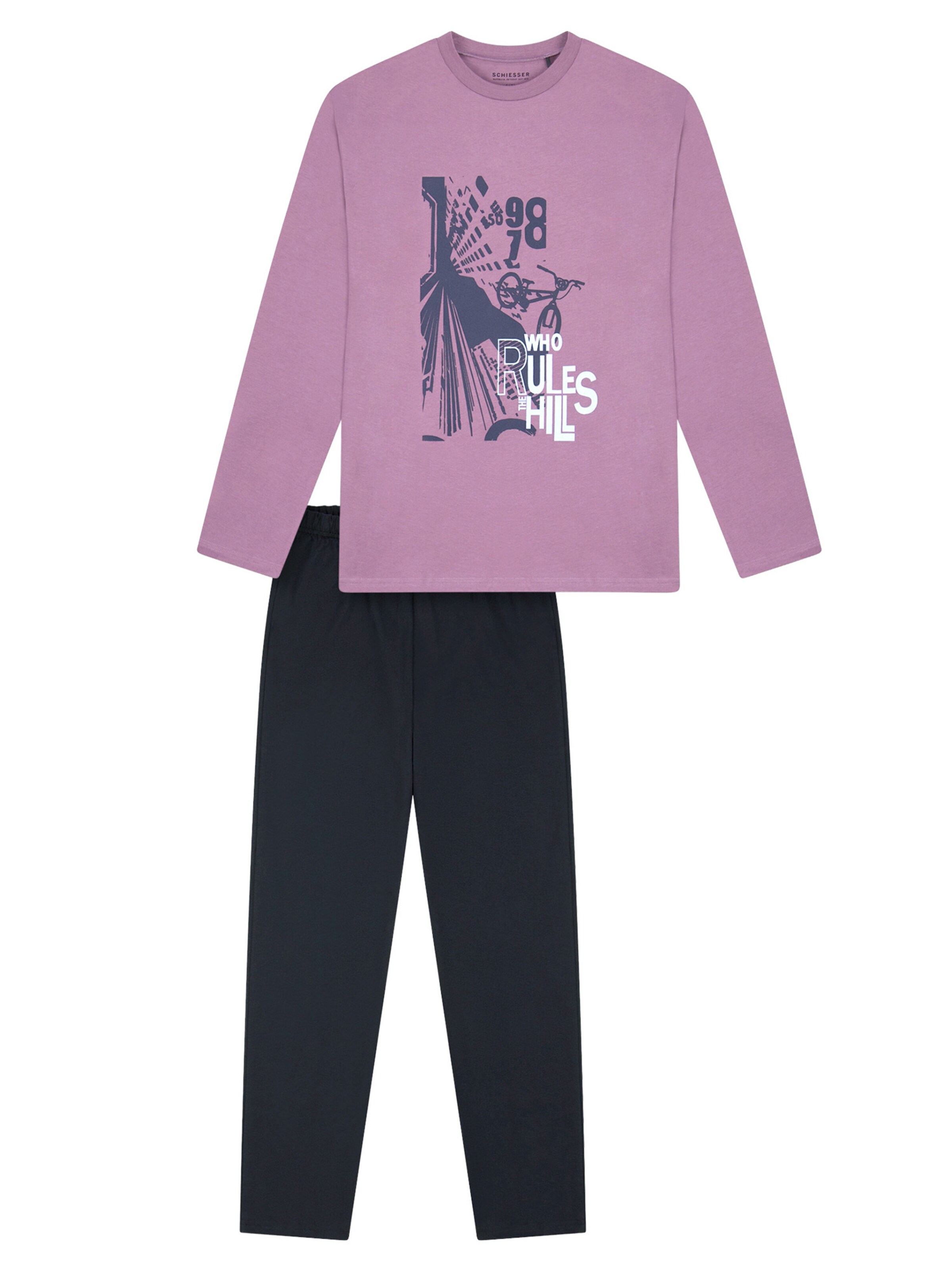 SCHIESSER Pajamas 'Nightwear' in Purple: front