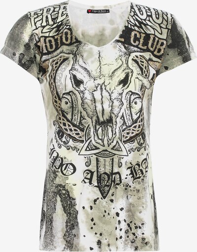 CIPO & BAXX T-Shirt in gelb / schwarz / weiß, Produktansicht
