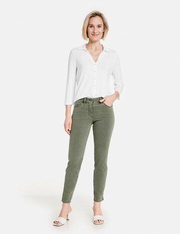 GERRY WEBER Skinny Jeans 'Best4me' in Grün