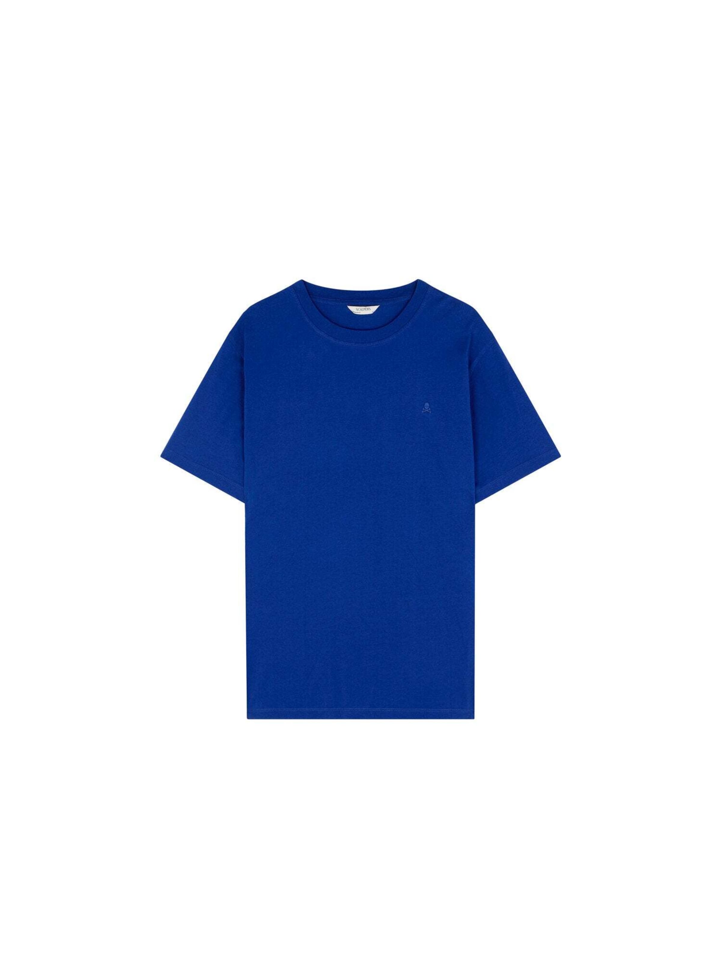 Scalpers Shirt 'Newskull' in Blauw: voorkant