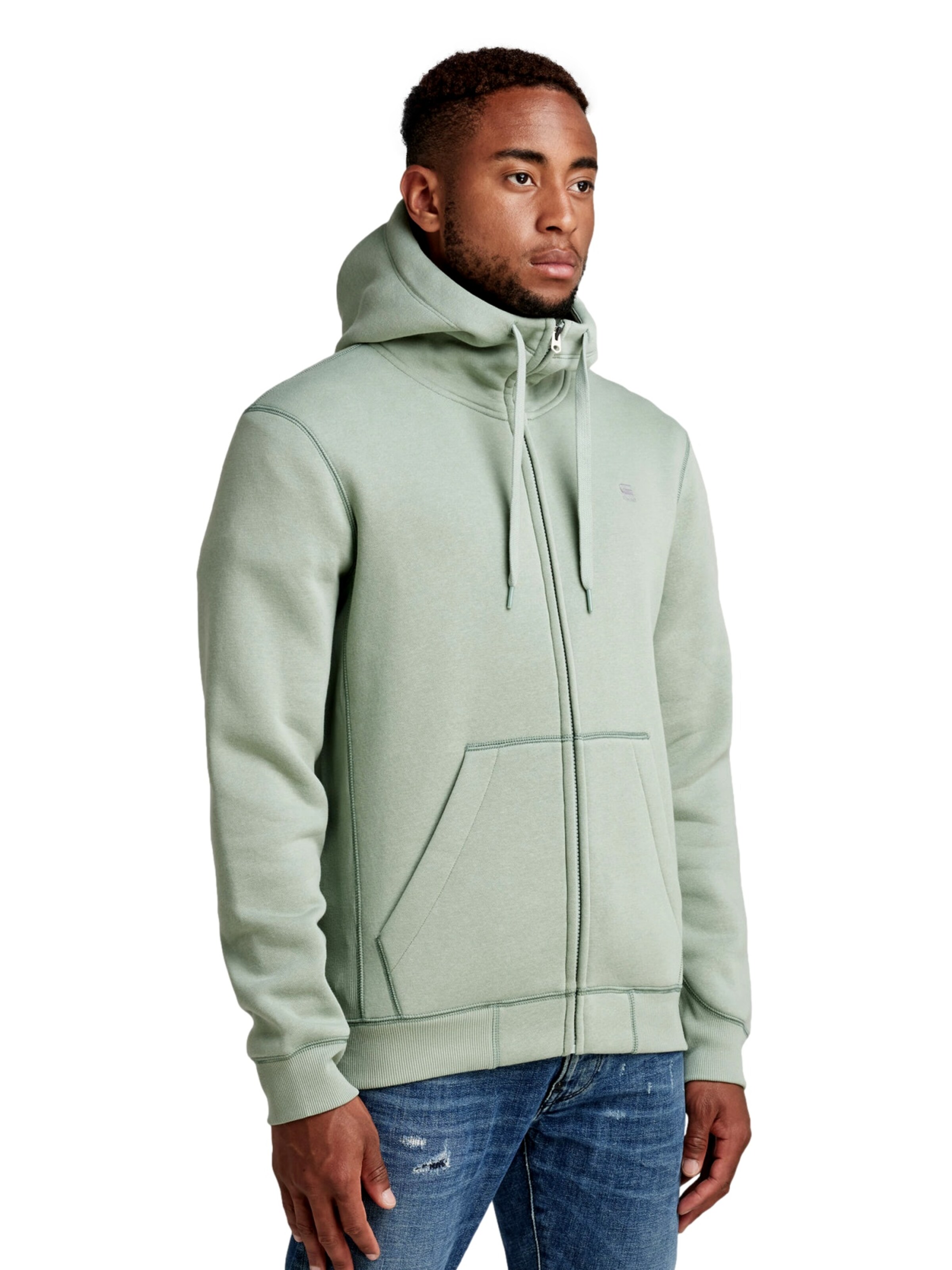 G-STAR Sweatvest in Groen