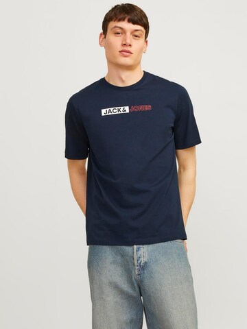 JACK & JONES - Camiseta en azul: frente