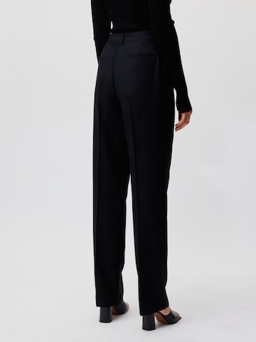 LeGer by Lena Gercke Loose fit Trousers with creases 'Simona Tall' in Black