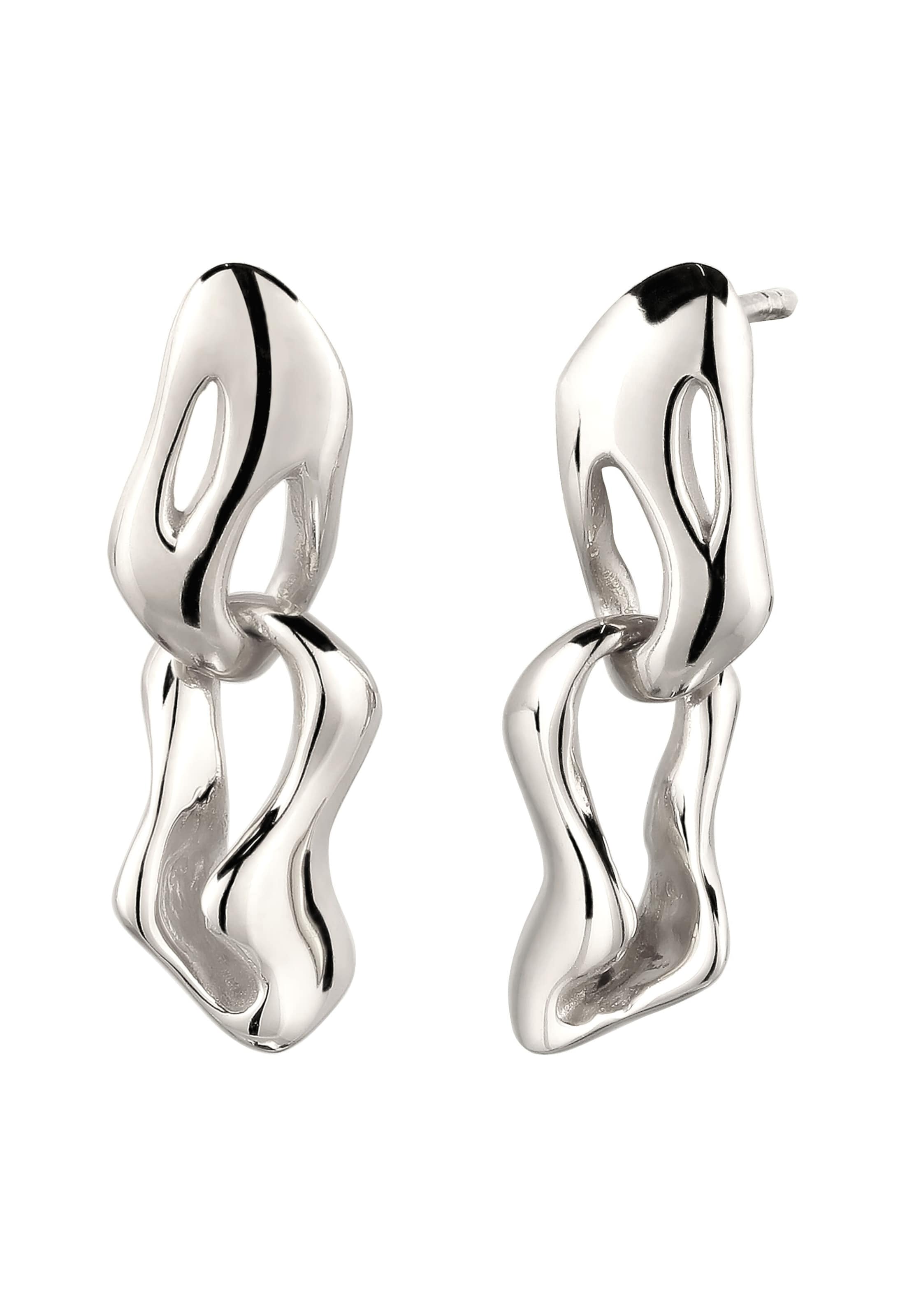 Boucles d'oreilles ELLI en argent : devant