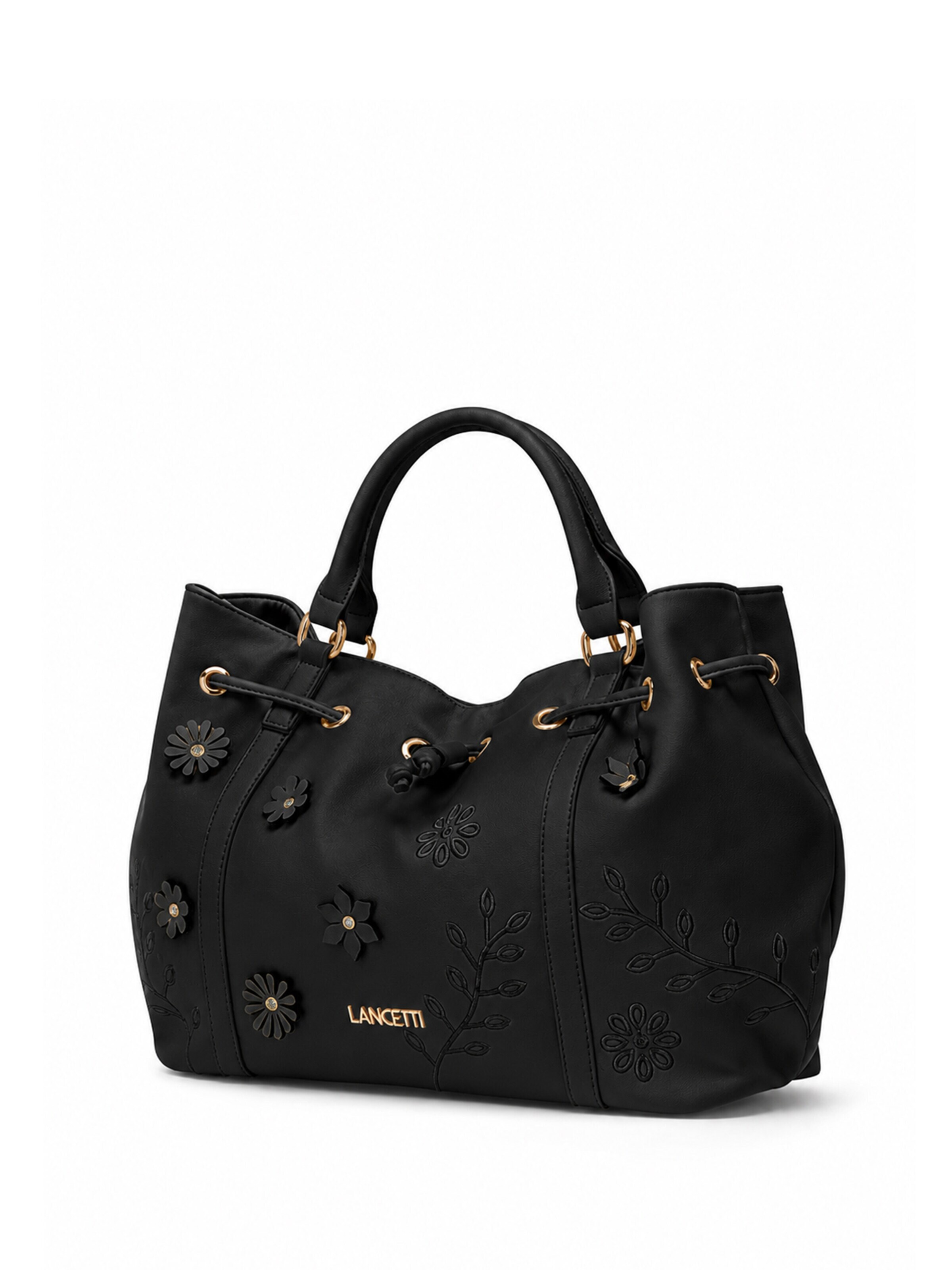 Borsa a mano 'Gisli 1' di Lancetti in nero