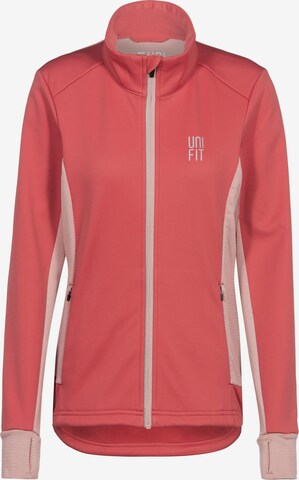 UNIFIT Athletic Jacket in Red: front