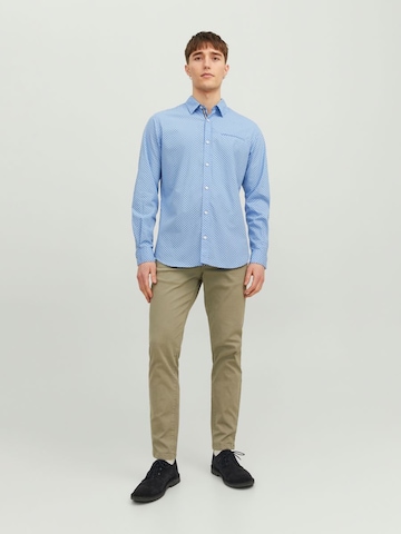 JACK & JONES Slim fit Overhemd in Blauw