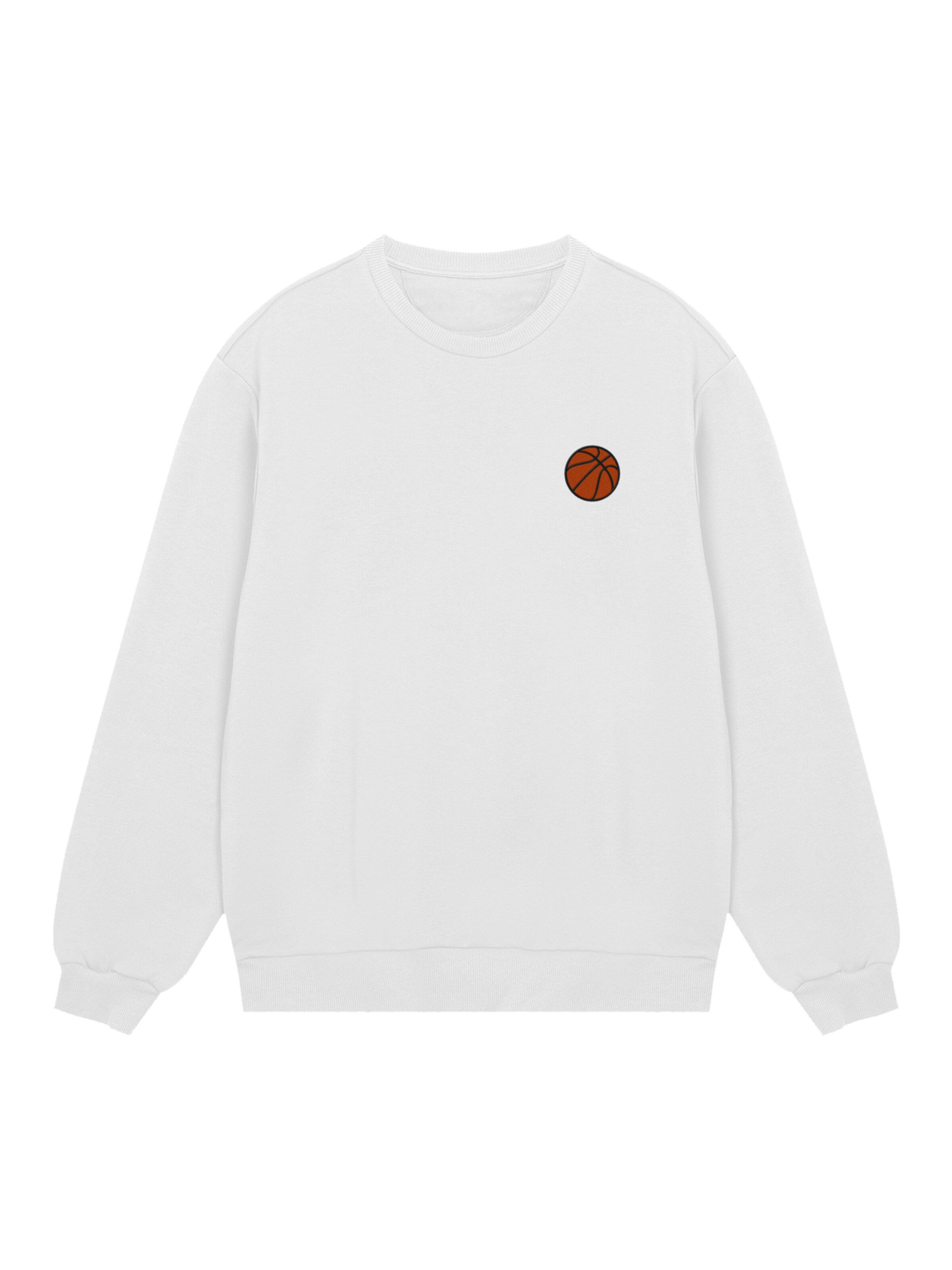 F4NT4STIC Sweatshirt 'Basketball' in Wit: voorkant