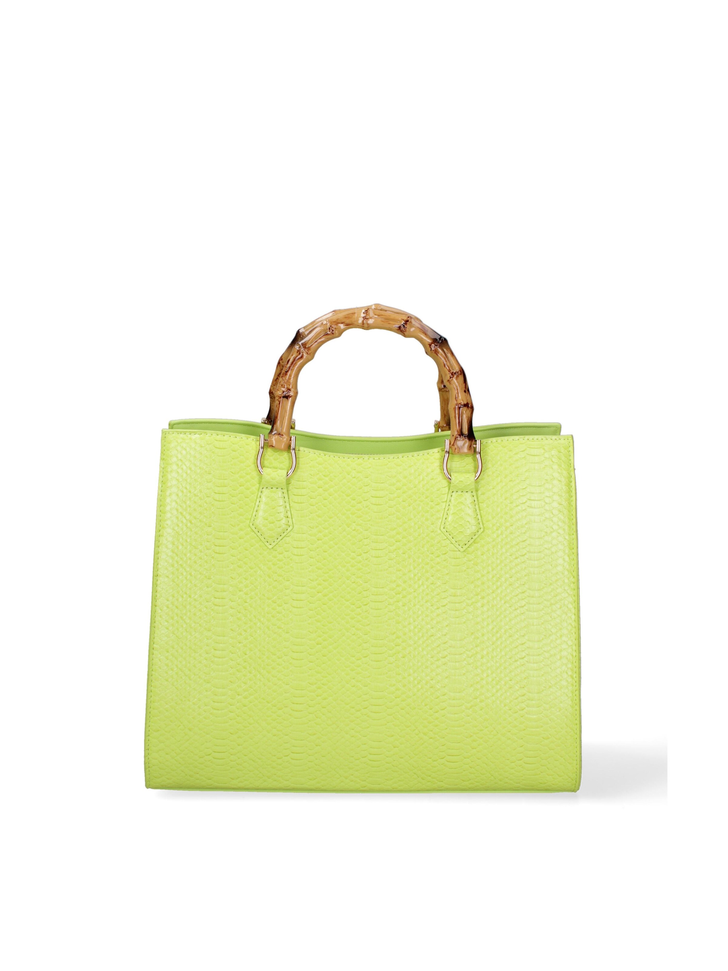 Borsa a spalla 'Borsa a Spalla Donna Ecopelle Vegana con Manico Bambù' di Diana&Co. in verde