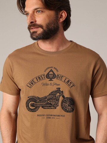 T-Shirt 'PARK' Deeluxe en marron