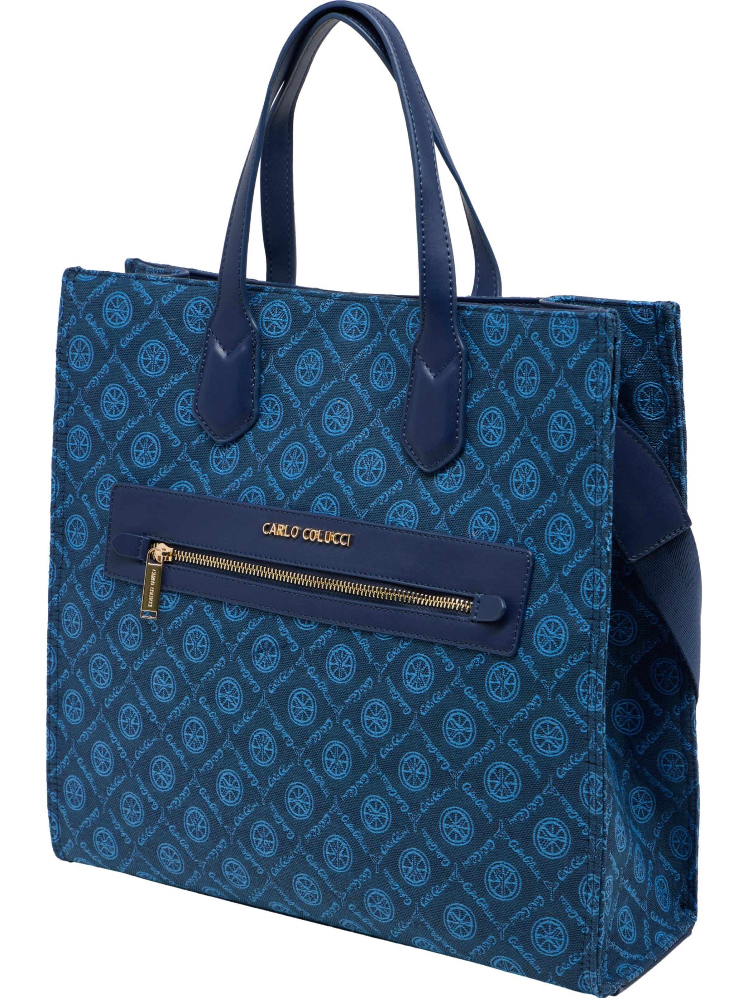Carlo Colucci Shopper ' Destefani ' in Blauw