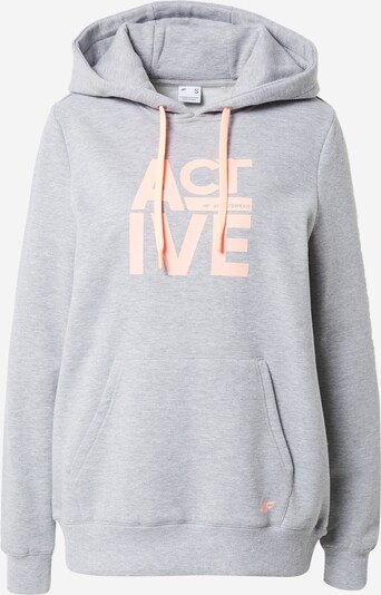 4F Sportsweatshirt in graumeliert / pfirsich, Produktansicht