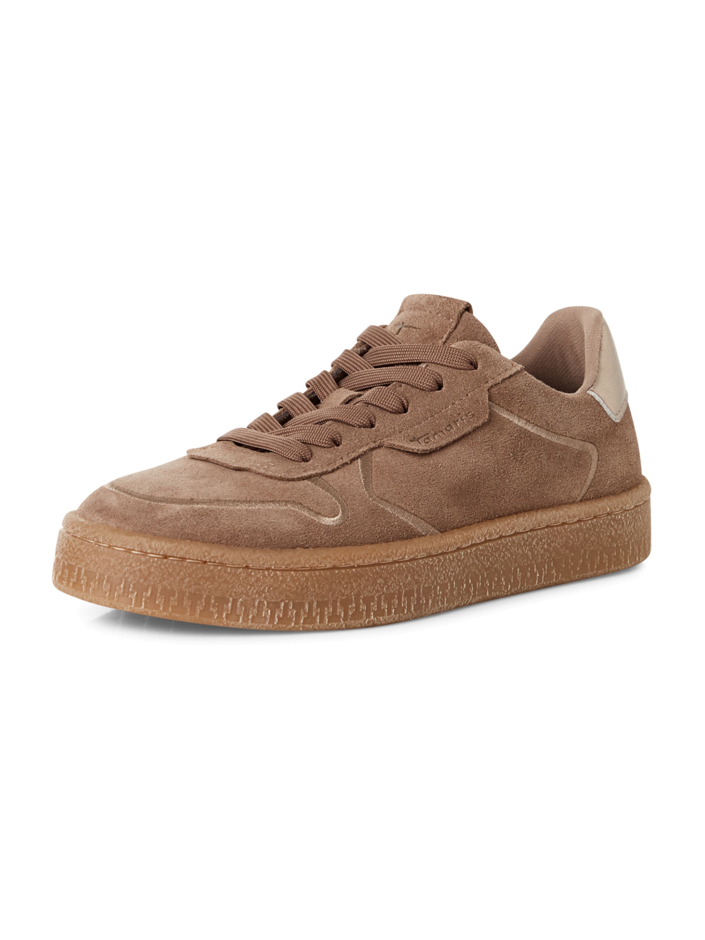 Tamaris - Zapatillas deportivas bajas en beige: frente