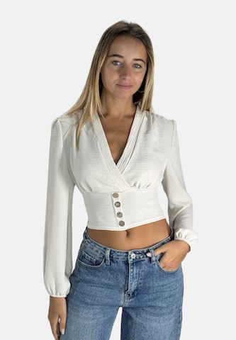 Elara Bluse i beige: forside